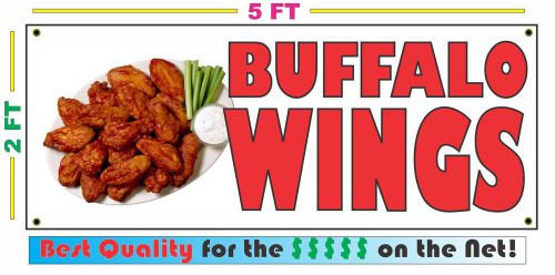 Full Color BUFFALO WINGS BANNER Sign Larger Size Best Quality for the $ Chicken