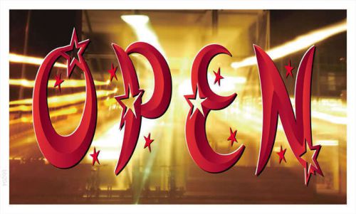 Bb204 open overnight shop banner shop sign for sale
