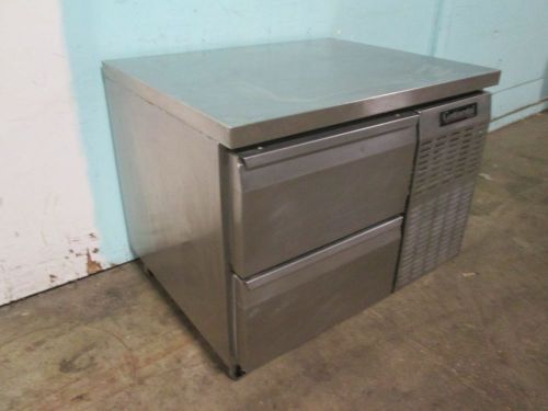 &#034;CONTINENTAL CFB 42&#034; HEAVY DUTY.COMMERCIAL S.S. 2 DRAWER WORK-TOP FREEZER