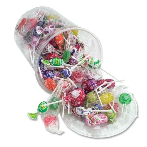 OFX00017 Tub of Candy, Popular Brand Lollipops, 56 Oz., Assorted