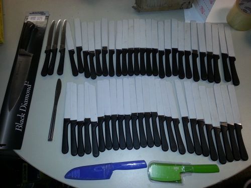 57 New knives lot Update SK-20P -Steak Knives knife 4 dozen kuhn rikon swiss