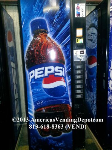 Dixie narco 276e soda machine ~ 7 selections ~ cans &amp; bottles ~ 30 day warranty! for sale