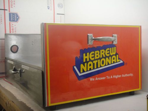 HEWBREW NATIONAL POINT OF SALE HOT DOG CART WITH DRAWER  STAINLESS VTG
