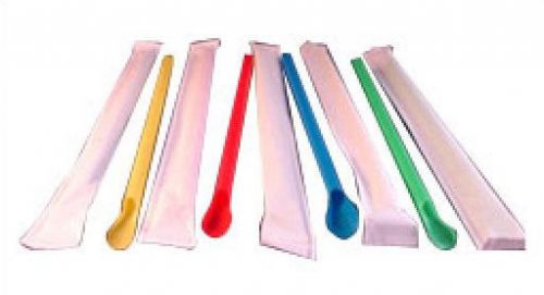 Snow Cone Spoon Straws - 200 count - Wrapped - colors