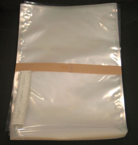 200 medical labatory 15&#034; x 11&#034; clear polyethylene 6 mil shipping bags xl-20 for sale