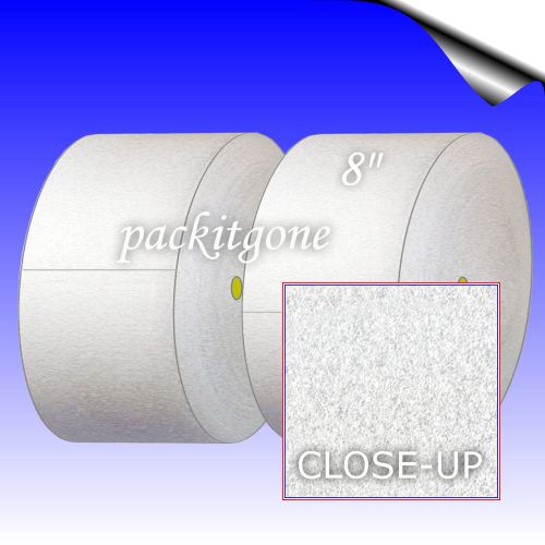 1/32&#034; x 8&#034; wide  soft foam - two 100 ft rolls - packitgone item f38200 for sale