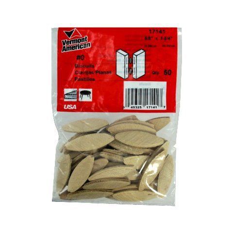 5/8&#034; X 1-3/4&#034; Biscuit Wafers # 0 (Pack of 50)
