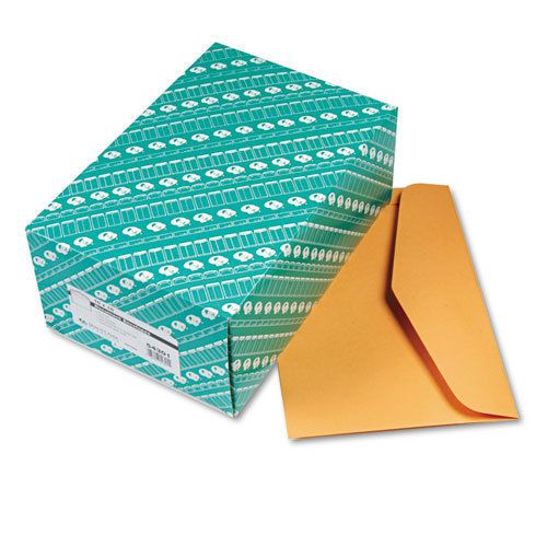Open side booklet envelope, traditional, 15 x 10, brown kraft, 100/box for sale