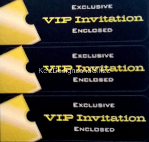 35 x VIP Stickers Labels for Party Envelopes Invitations Cards. Exclusive!