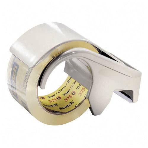 3M Dispenser for 3&#034; Core Box Sealing Tape, Compact and Quick Loading, Gray
