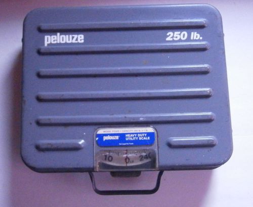 Pelouze p250s 250lb capacity heavy duty utility shipping scale portable for sale