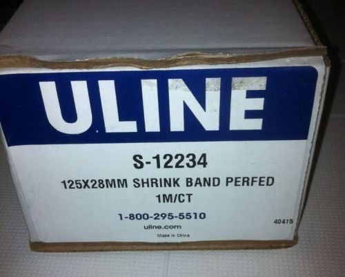 ULINE S-12234 Clear Perforated Shrink Wrap Bands 125x28mm for Jars Etc.