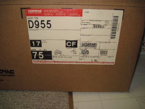 BOXED CRYOVAC D955 POLY SHRINK WRAP - 17 X 3500 - .75 MIL - 43 LBS - CLOSET FIND