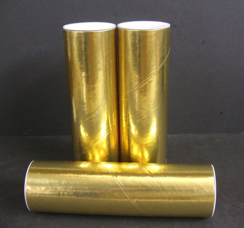 2&#034; x  6&#034;  MAILING  SHIPPING  TUBES  WITH  CAPS ~ GOLD ~  100 Pieces ~ 2 X 6