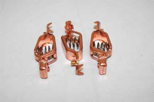 Mueller lot of 3 #25c alligator automotive clip copper 75-amp made in usa for sale