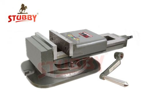 Heavy duty 200mm shaper machine vice swivel base with crank handle for sale