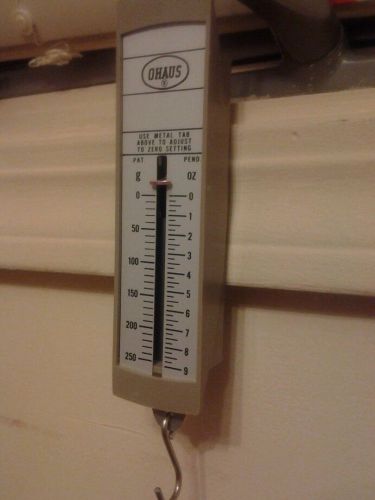 Ohaus 8001-ma pull spring scale 9 oz/250 g capacity for sale