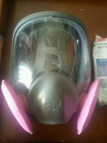 Full face respirator 3m 6897 w/3 new 2091 filters for sale