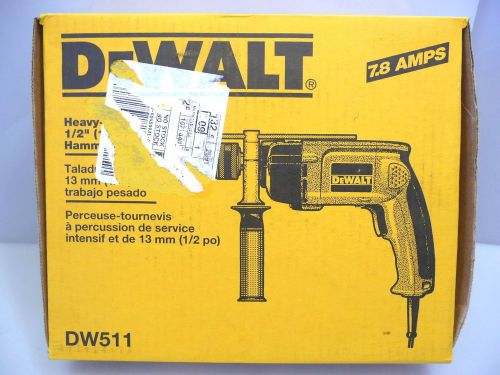Dewalt Model DW511 Heavy Duty 1/2&#034; 13mm Hammerdrill 7.8 Amps
