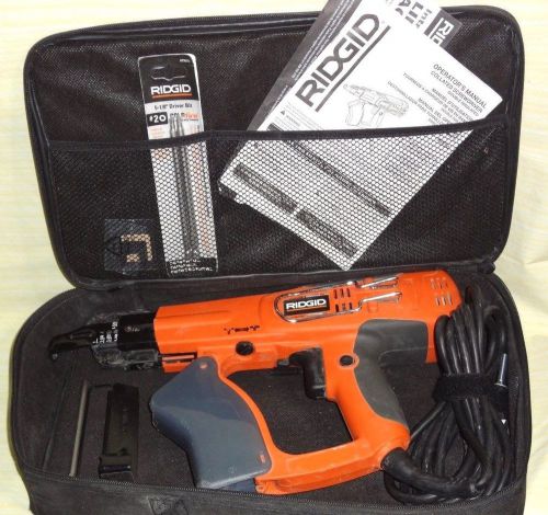 Ridgid r6790 3 inch drywall and deck collated corded screw gun for sale