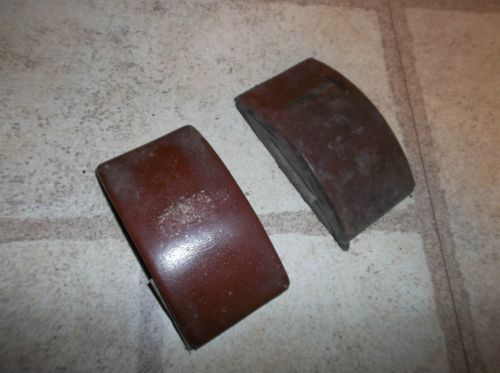 2 Hand Sanding Blocks, 4.875&#034; x 2.75&#034; red rubber wood working or painting tool