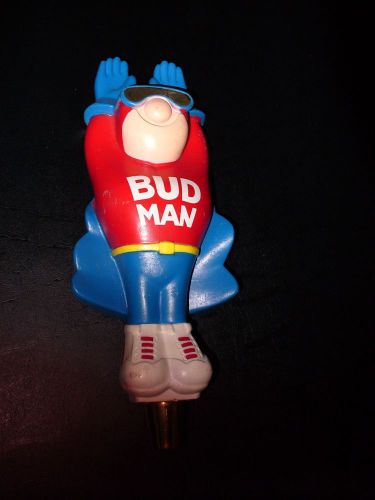 You are bidding on a Figural, Budweiser&#039;s “BUD MAN” beer tap handle