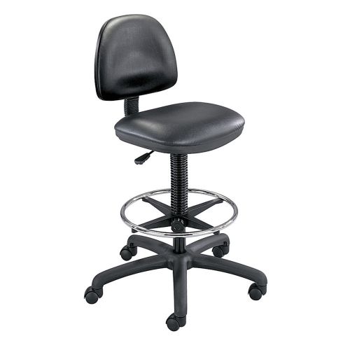Precision Extended Height Swivel Stool with Adjustable Footring