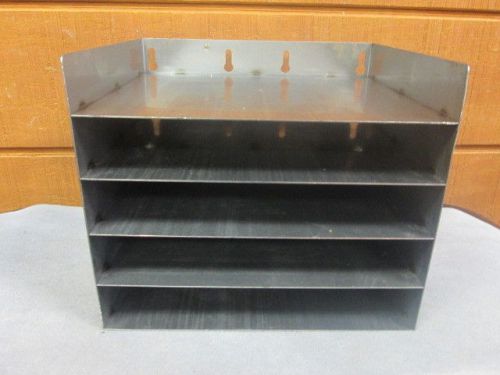 Stainless Steel Resturant Wall Mount 5 Compartment Shelf 12&#034; x 10&#034; Low Start