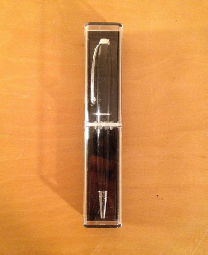 1 Brand New Black Journal Pen w/ Clip - In Case - Black Ink