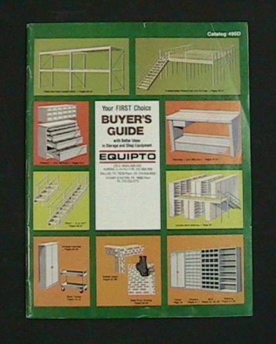 Vintage 1979 EQUIPTO Industiral Shelving Racking Organizing Buyer&#039;s Guide 