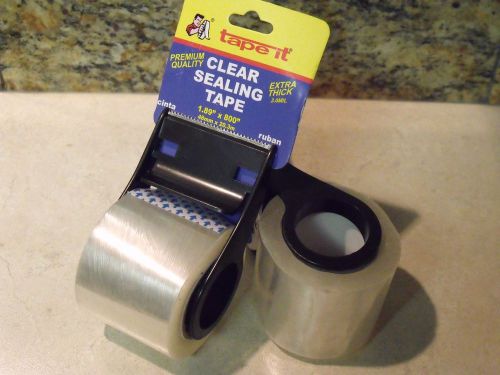 Small Roll 2 Inch x 67 Feet PREMIUM 3 MIL CLEAR SEALING TAPE