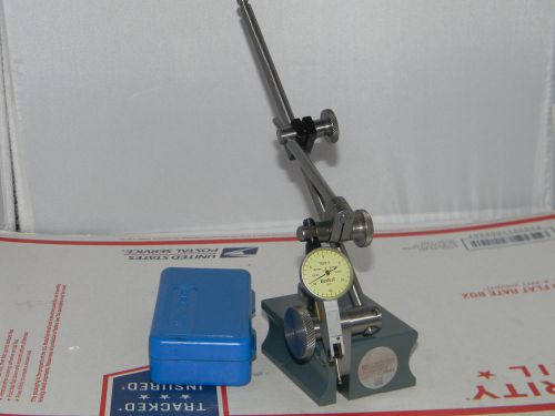 Brown &amp; sharpe 743 magnetic indicator base stand, used bestest 7029-2,clamps for sale