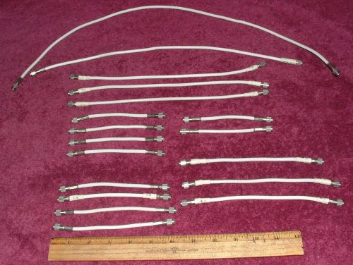 Lot of SMA to SMA RF Microwave Jumper Coax Cable Assemblies, Made in USA, Lot 1