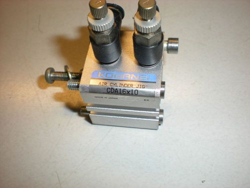 Koganei Model CDA16x10 Pneumatic Cylinder with Flow Controls