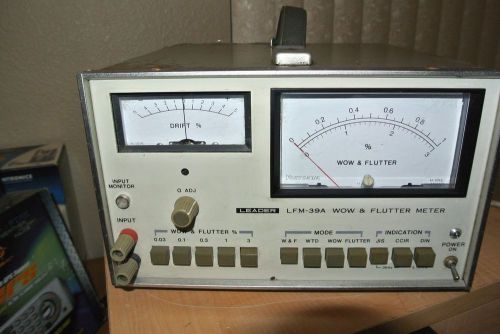 LEADER ELECTRONICS LFM-39A WOW &amp; FLUTTER METER