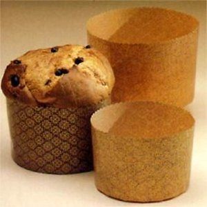 Paper baking moulds - panettone - 6 3/4 &#034; for sale