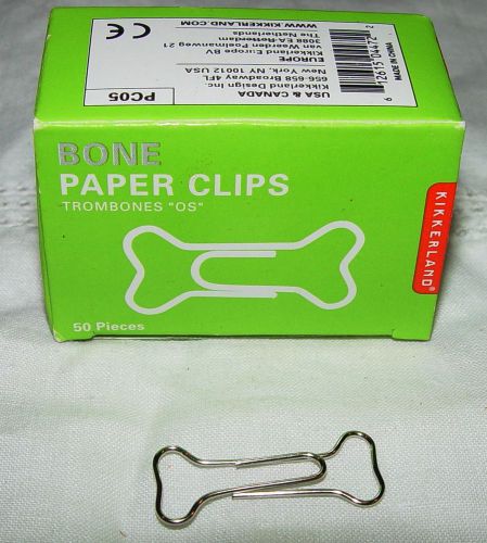 Dog bone paper clips - 6 boxes of 50 for sale