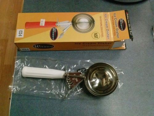 Ice Cream Disher, size 6, white, Lot of 2