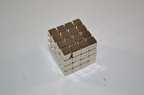 totalElement 64 Neodymium Rare Earth Magnets 1/4 Inch Cube N48