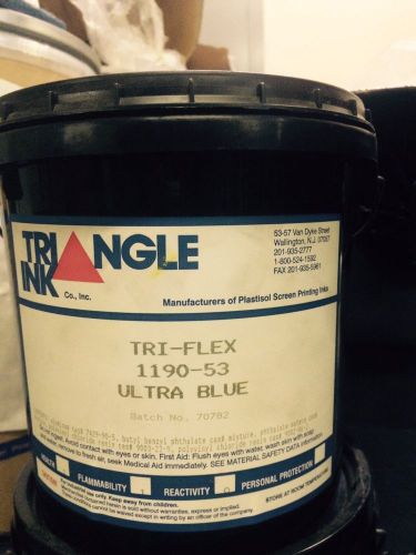 Triangle Ultra Blue Metallic Plastisol Ink - 1 Gallon
