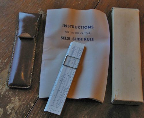 1960 Selsi Slide Rulel No. 751 Excellent Condition