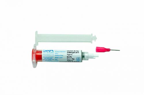SRA SAC 305 Lead Free Solder Paste T5 - 15 Grams in a 5cc Syringe
