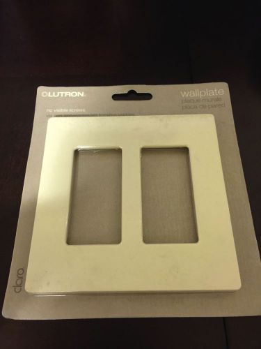 Lutron CW-2-AL Claro 2-Gang Wallplate, Almond