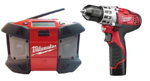 Milwaukee 2492-22 m12 combo kit 3/8-inch drill driver &amp; radio for sale