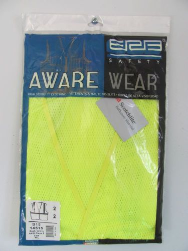 ERB Safety 14515 Mesh, Velcro Lime Vest 4XL