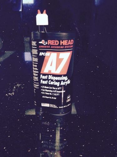 4 RED HEAD Epcon A7 28 Anchor Adhesive 28 Oz Fast Curing Acrylic.  Box Of 4 Tube