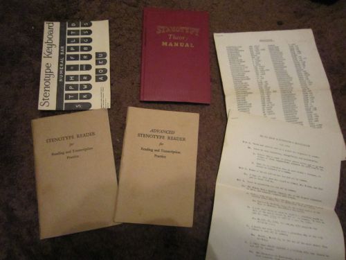lot of 3 Stenography STENOTYPE  Books 1946 &amp; more