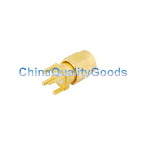 Sma thru hole male vertical pcb mount rf connector for sale