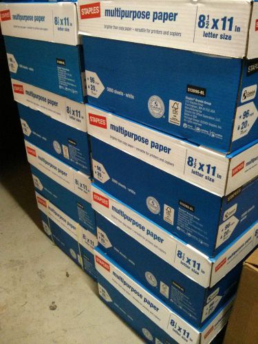 Staples Copy Paper Case 8.5&#039;&#039; x 11&#039;&#039; (10 Reams:5000 Sheets) - LOCAL PICKUP ONLY
