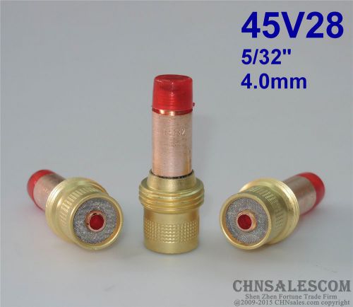 3 pcs 45V28 Collet Body Gas Lens for Tig Welding Torch WP-17-18-26 4.0mm 5/32&#034;
